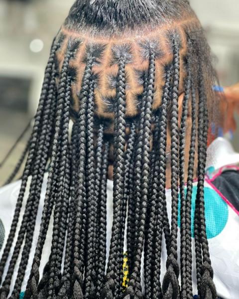 Knotless braid